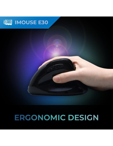 Ratón Vertical Inalámbrico ADESSO iMouse E30 Ergonómico 2400 DPI Ratón Vertical Inalámbrico ADESSO iMouse E30 Ergonómico 2400 DPI