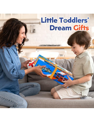 Camión Transportador Kiddiworld con Pista de Carreras 165 cm