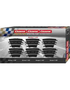 Pista Digital 1:32 Carrera 6 Piezas Curva 30 cm 2