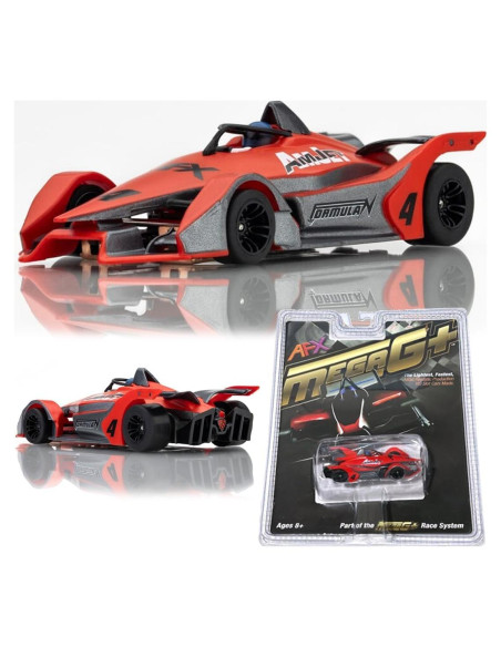 Coche de Slot AFX Mega-G+ Fórmula N HO Rojo y Gris Coche de Slot AFX Mega-G+ Fórmula N HO Rojo y Gris