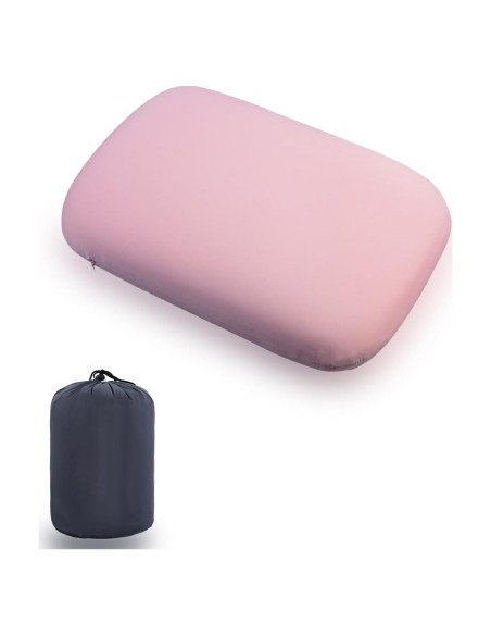 Almohada de Viaje Nimorio Espuma de Memoria Rosa 38x26cm Almohada de Viaje Nimorio Espuma de Memoria Rosa 38x26cm