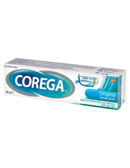 Crema Adhesiva para Dentaduras Corega Extra Fuerte 40g Crema Adhesiva para Dentaduras Corega Extra Fuerte 40g