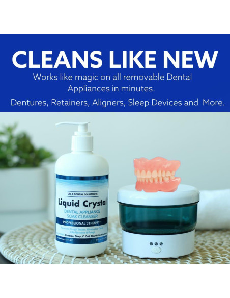 Limpiador de Remojo Líquido Dr. B 355 ml para Dentaduras y Alineadores Limpiador de Remojo Líquido Dr. B 355 ml para Dentaduras y Alineadores