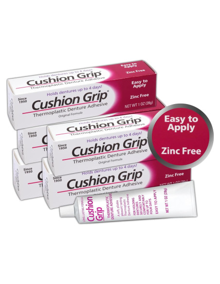 Adhesivo para Dentaduras Cushion Grip 28g - Ajuste y Comodidad Adhesivo para Dentaduras Cushion Grip 28g - Ajuste y Comodidad
