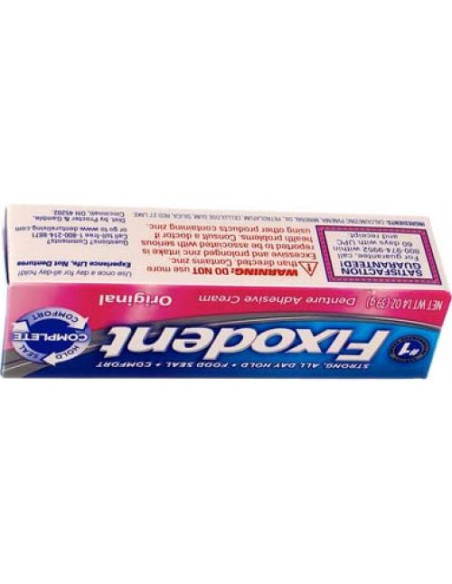 Crema Adhesiva para Dentaduras Fixodent Original 4x39.4g Crema Adhesiva para Dentaduras Fixodent Original 4x39.4g