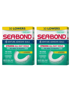 Sellos Adhesivos para Dentaduras Sea Bond Menta Fresca 30 Unidades