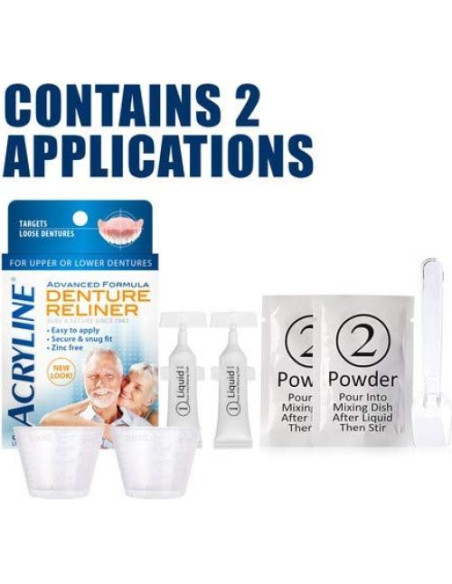 Reforzador de Dentaduras Acryline - Ajuste Seguro y Fácil Reforzador de Dentaduras Acryline - Ajuste Seguro y Fácil