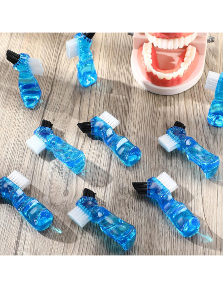 Tioncy 10 Mini Cepillos Dentales Portátiles para Dentaduras Tioncy 10 Mini Cepillos Dentales Portátiles para Dentaduras
