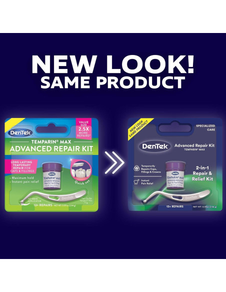 Kit de Reparación Dental DenTek Temparin Max - 6 Paquetes Kit de Reparación Dental DenTek Temparin Max - 6 Paquetes