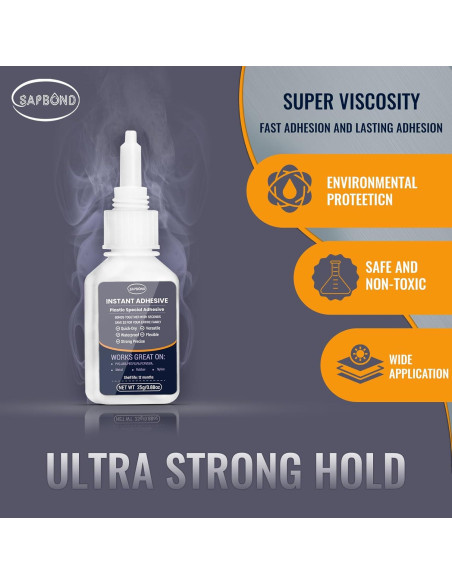 Pegamento de Plástico Profesional SAPBOND 25g - Fuerte y Seguro Pegamento de Plástico Profesional SAPBOND 25g - Fuerte y Seguro