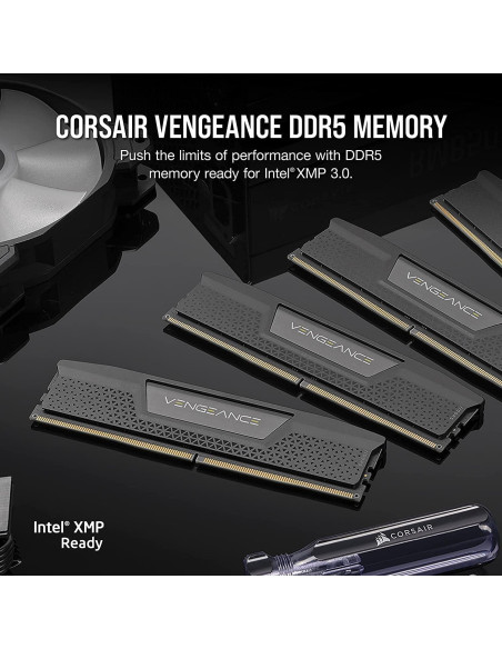 Memoria RAM DDR5 32GB Corsair Vengeance 6400MHz CL32 Negra Memoria RAM DDR5 32GB Corsair Vengeance 6400MHz CL32 Negra