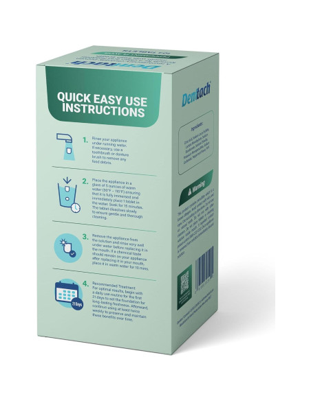 Tabletas Limpiadoras Denttach Clean para Dentaduras y Retenedores - Paquete de 2 Tabletas Limpiadoras Denttach Clean para Dentaduras y Retenedores - Paquete de 2
