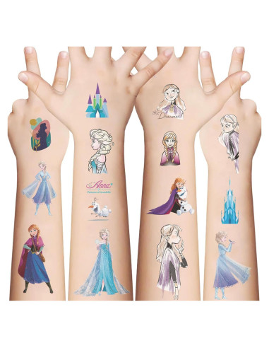 Hojas de Tatuajes Temporales MoQian Congelado para Niños