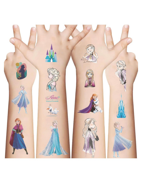 Hojas de Tatuajes Temporales MoQian Congelado para Niños Hojas de Tatuajes Temporales MoQian Congelado para Niños