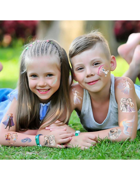 Hojas de Tatuajes Temporales MoQian Congelado para Niños Hojas de Tatuajes Temporales MoQian Congelado para Niños