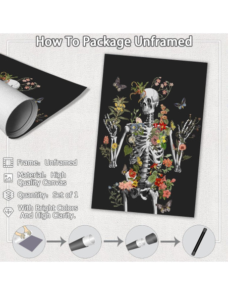 Póster Esquelético Anatomía 40.64x60.96cm Sin Marco Póster Esquelético Anatomía 40.64x60.96cm Sin Marco