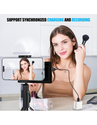 Monitor Selfie USBERG 5" HD para Vlog iPhone con Control Remoto