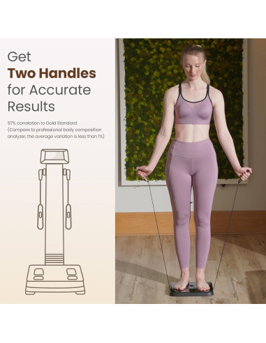 Balanza Inteligente BodyPedia 8 Electrodos 43 Métricas