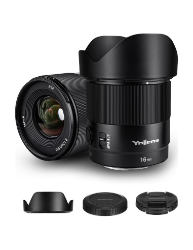 Lente Prime YONGNUO YN16mm F1.8 para Cámaras Sony E-Mount