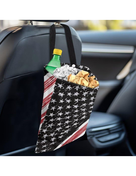 Bolsa de Basura para Auto Pirexcny Diseño Bandera Americana Bolsa de Basura para Auto Pirexcny Diseño Bandera Americana