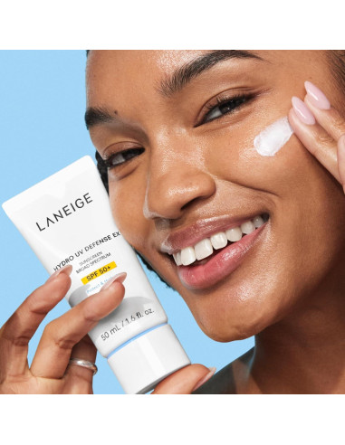 Protector Solar LANEIGE Hydro UV Defense SPF 50+ 47g - Sin Residuos Blancos