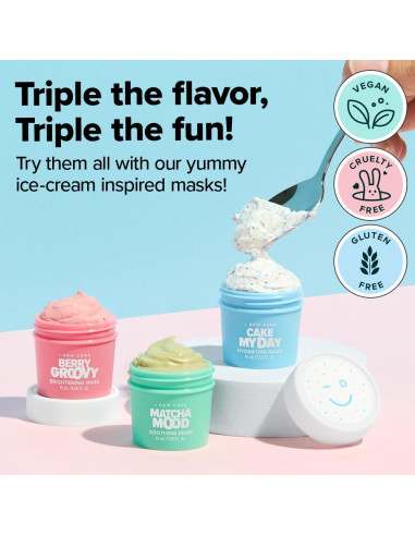 Set de Mascarillas Faciales I DEW CARE - 3 Mini Cucharas 10g