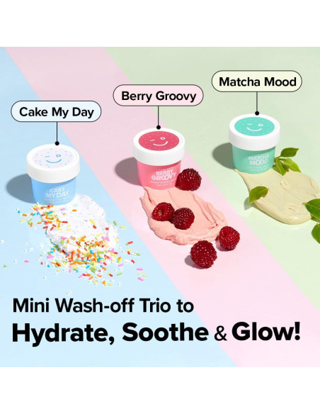 Set de Mascarillas Faciales I DEW CARE - 3 Mini Cucharas 10g Set de Mascarillas Faciales I DEW CARE - 3 Mini Cucharas 10g