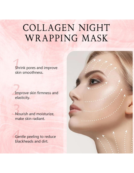 Mascarilla Facial Peel Off Colágeno Nocturna 75 ml con Brocha Mascarilla Facial Peel Off Colágeno Nocturna 75 ml con Brocha