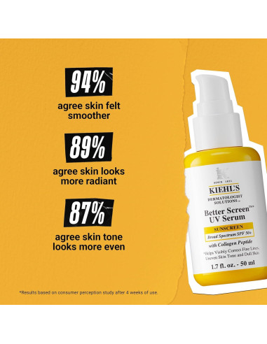 Sérum Solar Facial Kiehl's SPF 50+ con Colágeno 50 ml