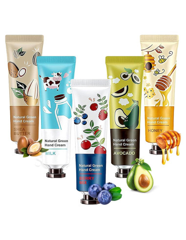 Set de 5 Cremas de Manos Hidratantes DuoZeng - Frutas