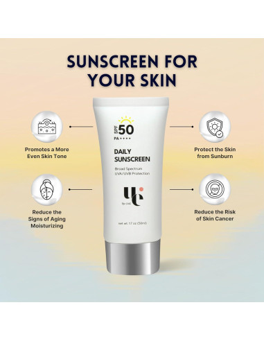 Protector Solar Ujin Eclat SPF 50 con Óxido de Zinc 48g
