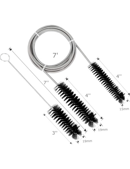 Cepillo de limpieza para tubo y máscara CPAP SUNMU 15mm 19mm Cepillo de limpieza para tubo y máscara CPAP SUNMU 15mm 19mm