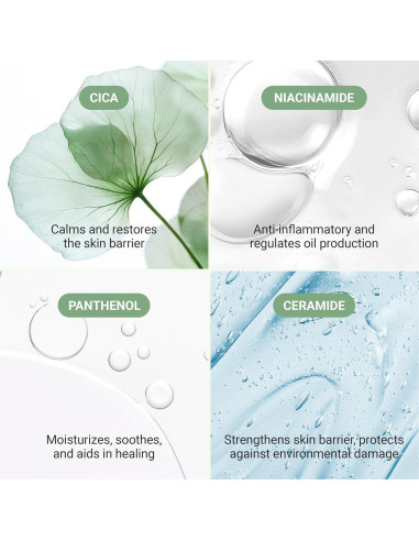 Crema Correctora de Color Verde Meebak Cica 48g - Piel Sensible