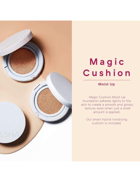Base de Maquillaje Missha Magic Cushion Moist Up No. 21 15g Base de Maquillaje Missha Magic Cushion Moist Up No. 21 15g