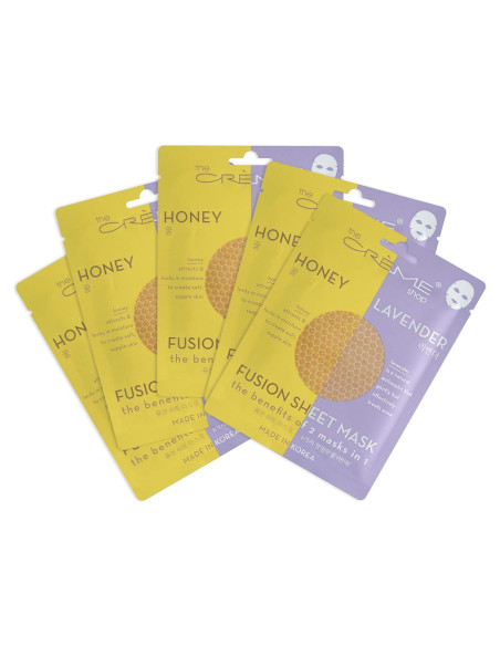 Máscara Facial de Hoja The Crme Shop - Lavanda y Miel, 5 Unidades Máscara Facial de Hoja The Crme Shop - Lavanda y Miel, 5 Unidades