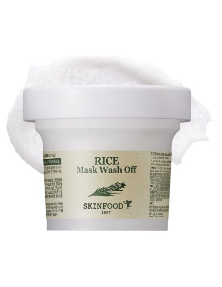 Mascarilla Exfoliante SKINFOOD de Arroz 99g - Suaviza Piel Mascarilla Exfoliante SKINFOOD de Arroz 99g - Suaviza Piel