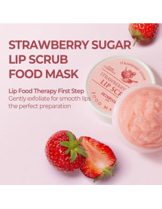 Exfoliante de Labios SKINFOOD Fresa 21 ml Hidratante Vegano 2