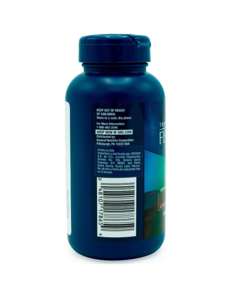Suplemento Aceite de Pescado GNC Plus CoQ10 1000mg Omega 3 Suplemento Aceite de Pescado GNC Plus CoQ10 1000mg Omega 3