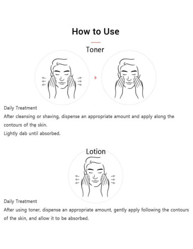 Set de Cuidado de la Piel AHC para Hombre 150ml Loción y Tónico