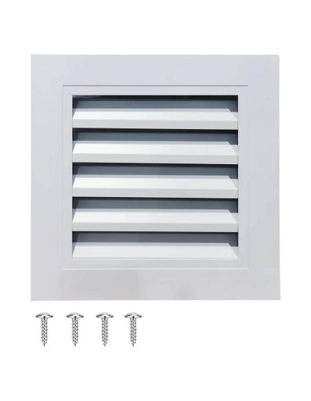 Rejilla de Tejado Aluminio 25.4x25.4cm CuteHook Blanca Rejilla de Tejado Aluminio 25.4x25.4cm CuteHook Blanca