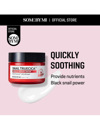 Crema Reparadora Truecica de Caracol Some By Mi 60ml Piel Sensible