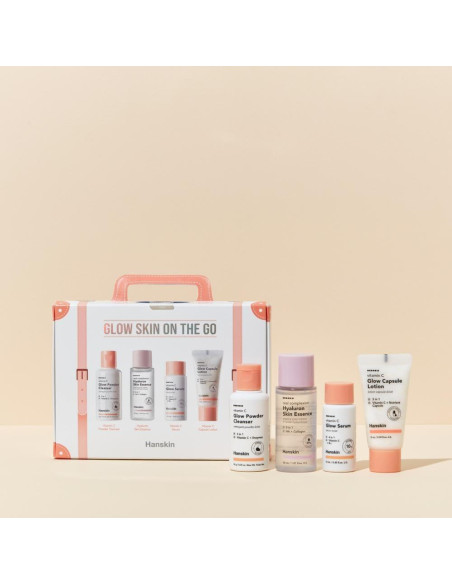 Kit de Viaje Hanskin Glow Skin - Cuidado Facial Hidratante Kit de Viaje Hanskin Glow Skin - Cuidado Facial Hidratante