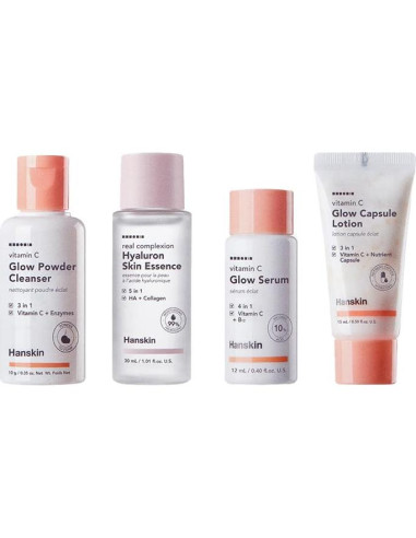 Kit de Viaje Hanskin Glow Skin - Cuidado Facial Hidratante