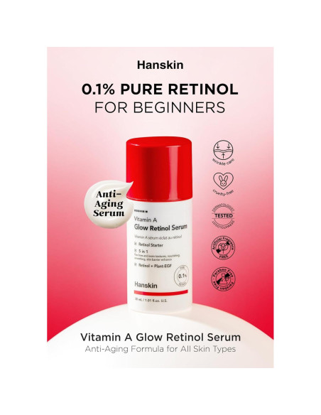Dúo Antienvejecimiento Hanskin: Suero Retinol 30ml + Crema 50ml Dúo Antienvejecimiento Hanskin: Suero Retinol 30ml + Crema 50ml