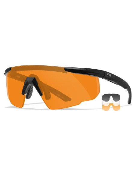 Gafas de Tiro Wiley X Saber ANSI Z87.1 - Protección UV, Lentes Intercambiables