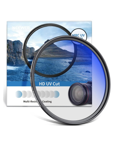 Filtro UV NEEWER 43mm Protección Vidrio Óptico HD