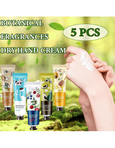 Set de 5 Cremas de Manos Hidratantes DuoZeng - Frutas