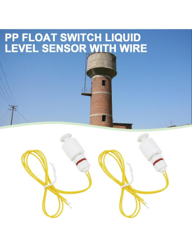 Sensor de Nivel de Líquido Flotante YINETTECH 2 Pcs M8x1.25
