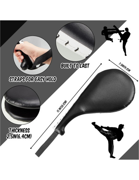 Poen 7 en 1 Almohadillas de Taekwondo y Boxeo - Negro Poen 7 en 1 Almohadillas de Taekwondo y Boxeo - Negro