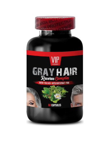 Complejo de Inversión Cabello Canoso Vitamina B6 Biotina 120 Cápsulas